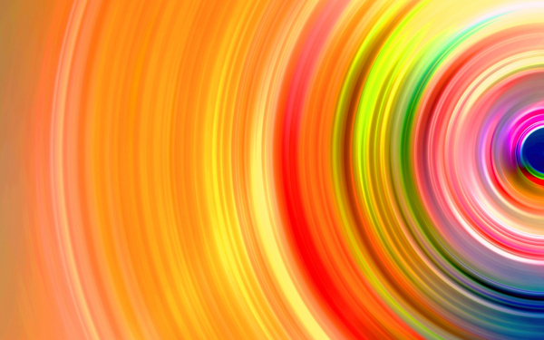 Красочная круговая абстракция