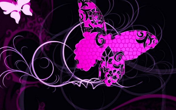 Абстракция с бабочками