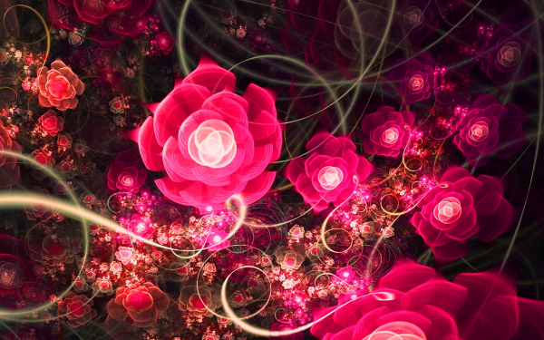 Абстракция цветочная фантазия