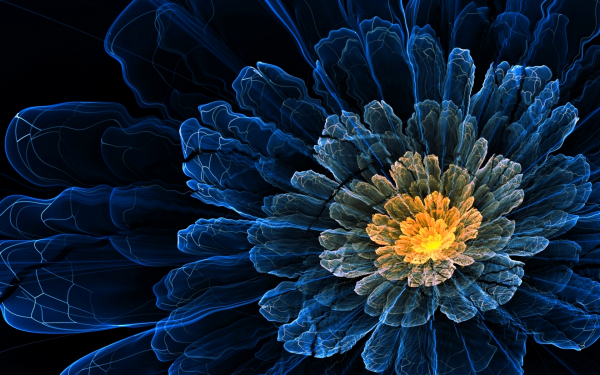 Хрустальный цветок абстракция