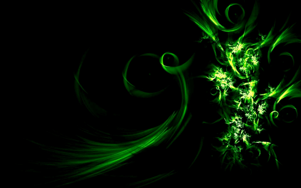 Абстракция зеленая