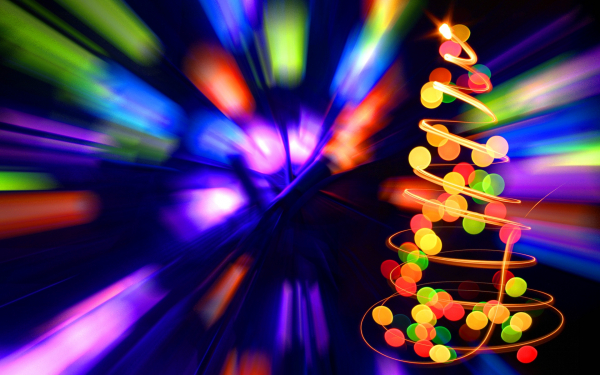 Новогодняя абстракция фон