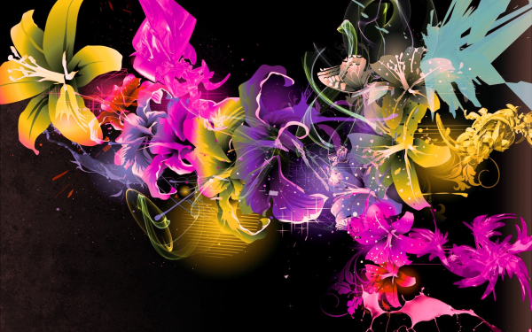 Абстракция цветочная