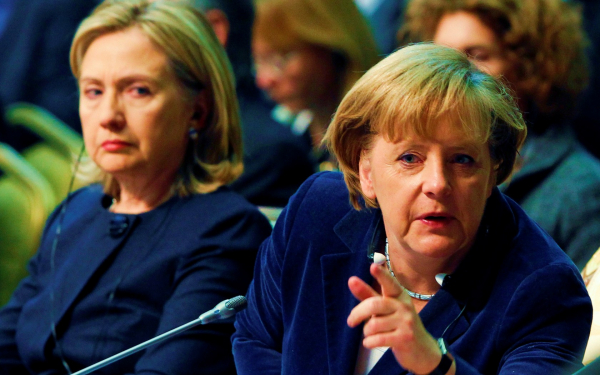Ангела Меркель и Хилари Клинтон