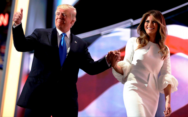 Новый президент и первая леди Соединенных Штатов Америки