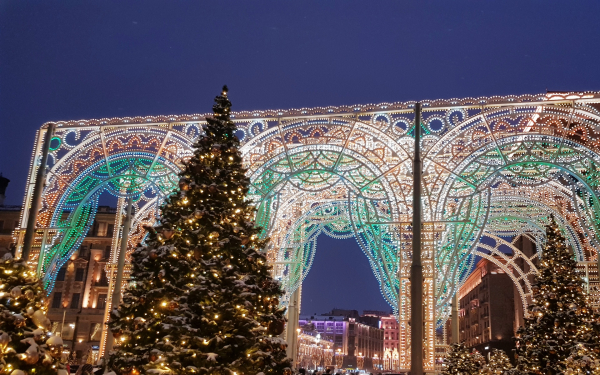 Новогодние елки в Москве