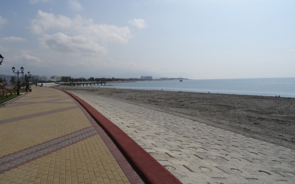 Черное море у Олимпийского парка Сочи