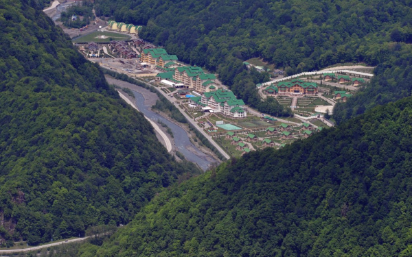 Красная Поляна вид сверху