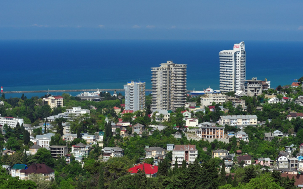 Сочи вид на Черное море