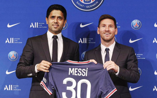 Лионель Месси на презентации в ПСЖ