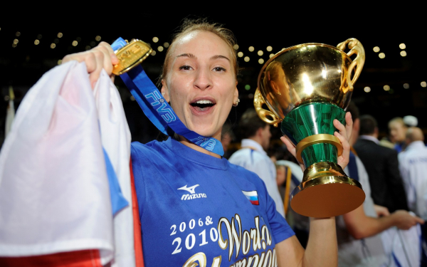 Любовь Соколова-двукратная чемпионка мира по волейболу