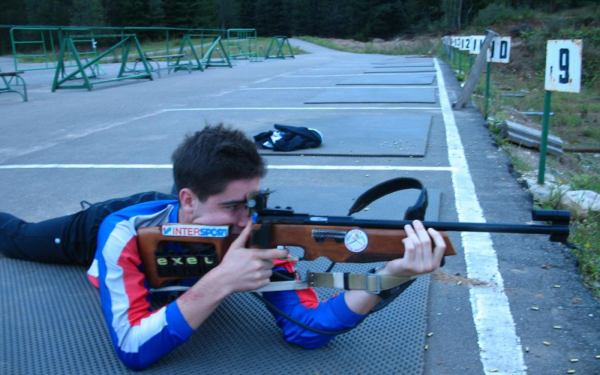 Летняя тренировка биатлониста