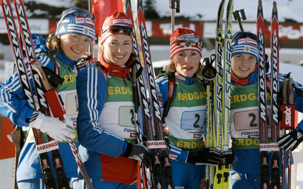 Российские биатлонистки