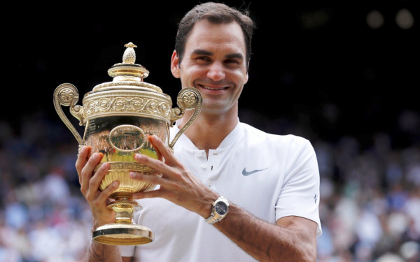 Роджер Федерер - восьмикратный победитель Уимблдона