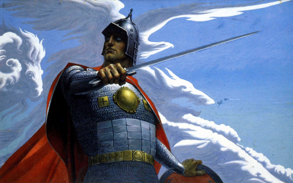 Аполлинарий Васнецов . Русский витязь.