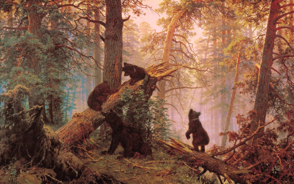 Иван Шишкин. Утро в сосновом лесу.