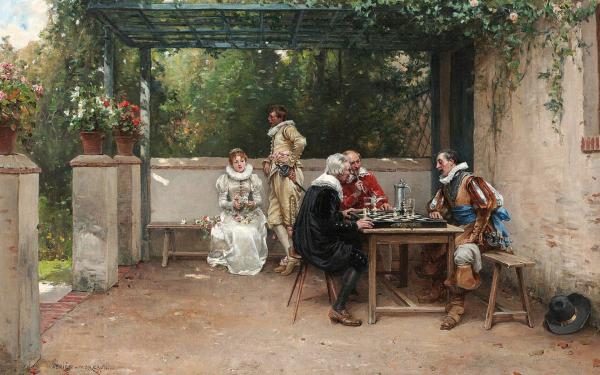 Адриан Моро. Игра в шахматы