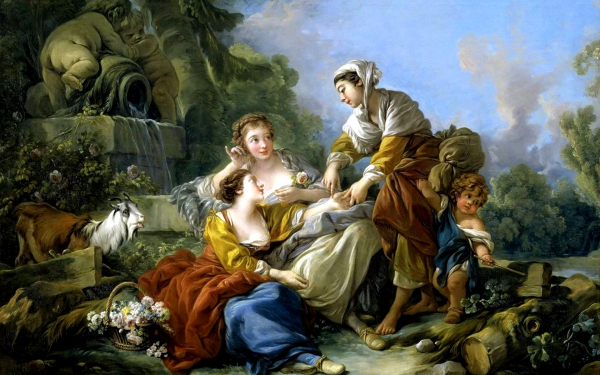 Франсуа Буше.  Гадалка