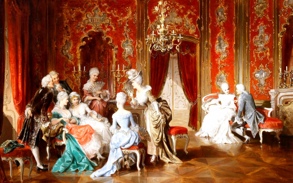 Карл Швенингер. Сплетни в салоне