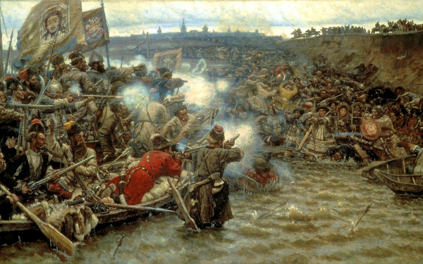 В.И. Суриков. Покорение сибири Ермаком