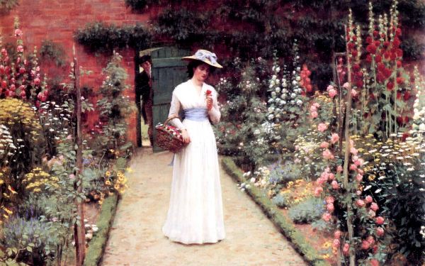 Дама в саду. Эдмунд Блэр Лейтон