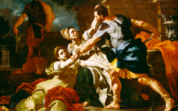 Франческо Солимена. Смерть Мессарины