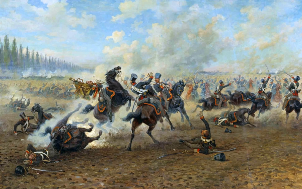 Виктор Мазуровский. Кавалерийский бой