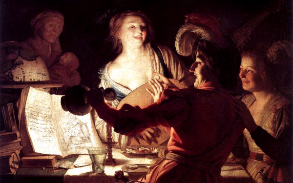 Геррит ван Хонтхорст. Посиделки