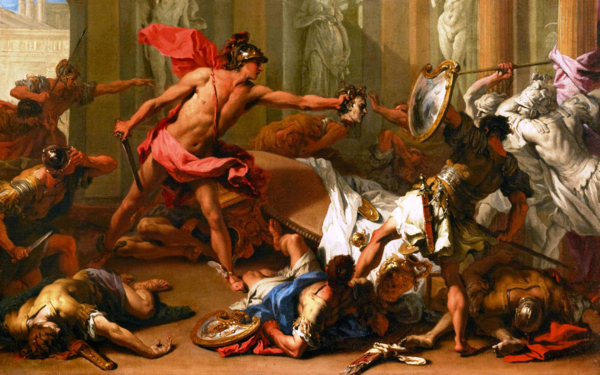 Себастьяно Риччи. Персей, стоящий перед Пинусом с головой Медузы