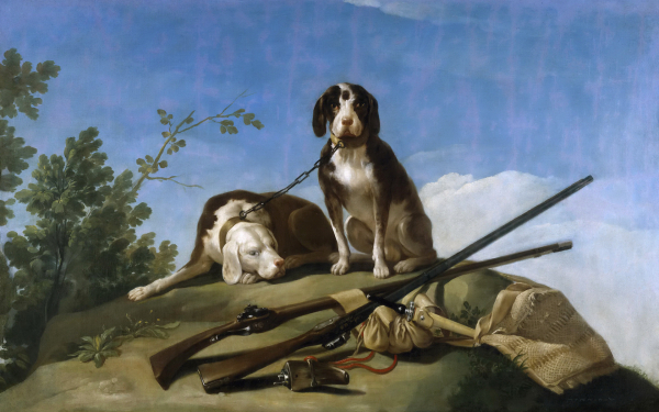 Франсиско Гойя. Собаки на поводке