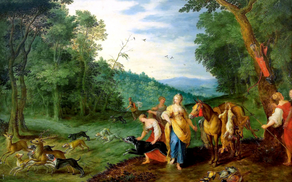 Ян Брейгель. Диана на охоте