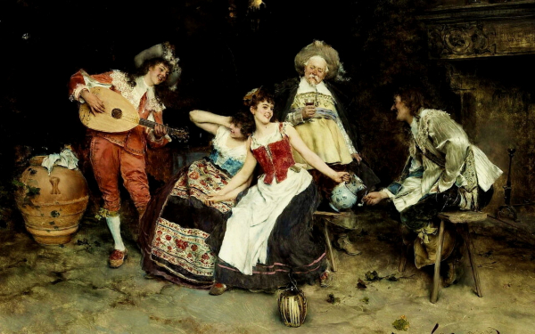 Франческо Винеа. В винном погребе