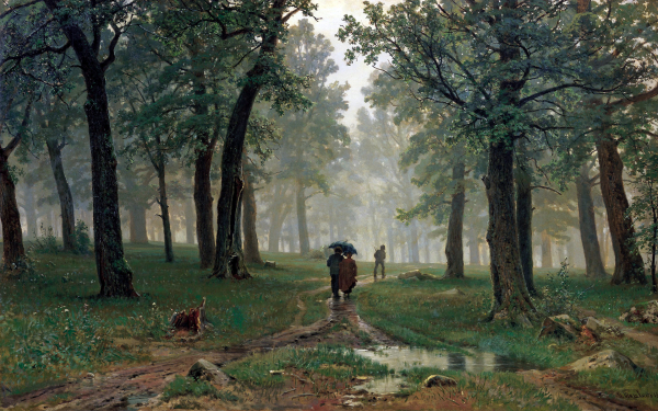 Иван Шишкин. Дождь в дубовой роще