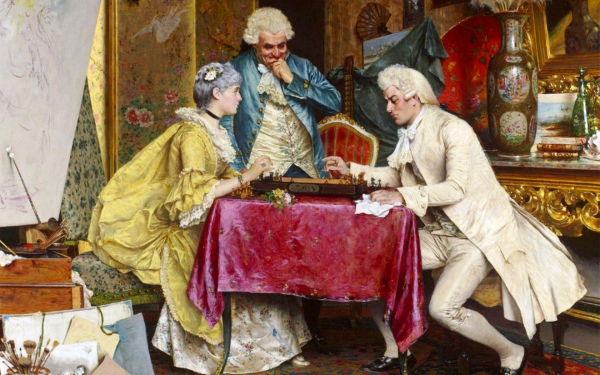 Артуро Риччи. Игра в шахматы