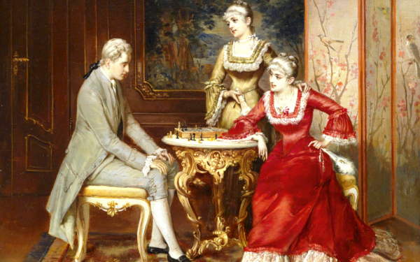 Карл Зеви. Игра в шахматы