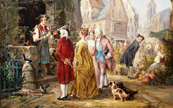 Луи Гонтье. Продавец птиц