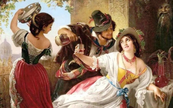 Пимен Никитич Орлов. Октябрьский праздник в Риме