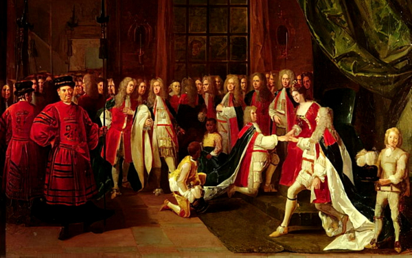 Пьер Ангиллис. Королева Анна и Рыцари Подвязки