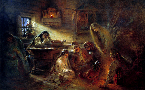 Константин Маковский. Святочное гадание