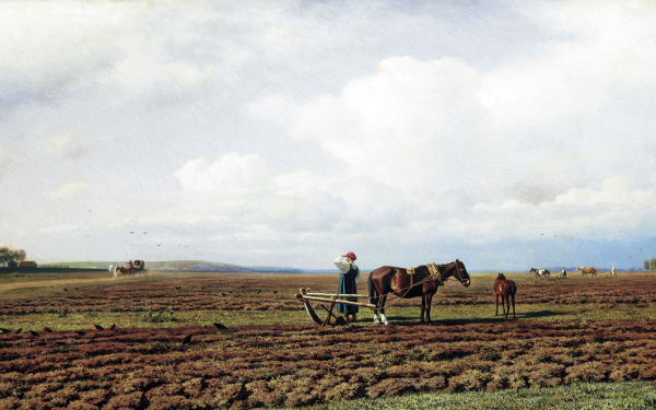 Михаил Клодт. На пашне