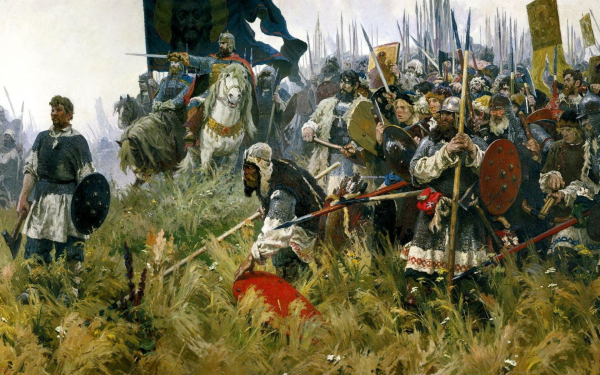 Картина А.П. Бубнова “Утро на Куликовом поле”