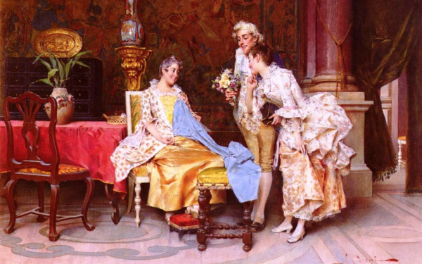 Адриано Чекки. У портнихи