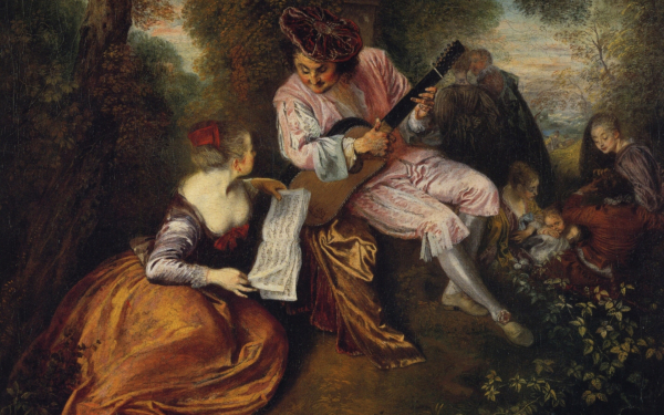 Картина Антуана Ватто  Шкала любви