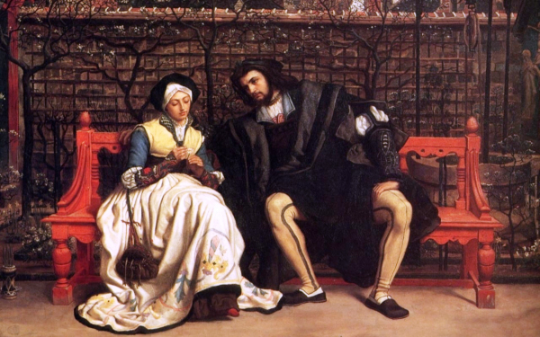 Джеймс Тиссо. Фауст и Маргарита в саду