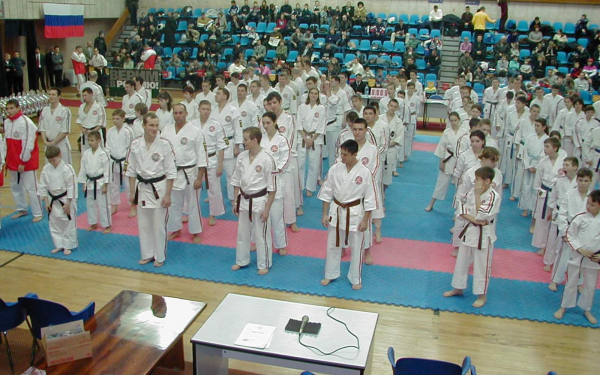 Участники чемпионата по карате