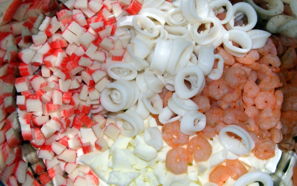 Салат из креветок