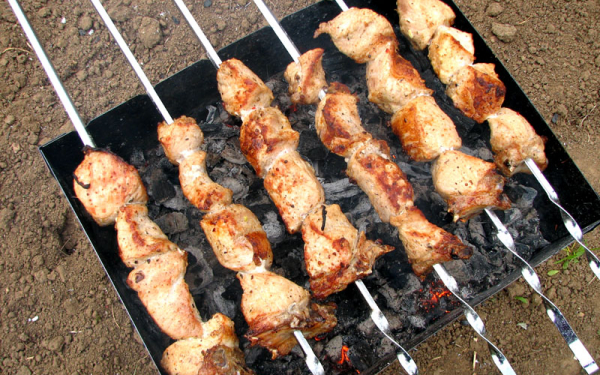 Шашлык  из  свинины