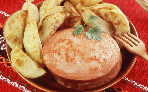 Ветчина с картошкой