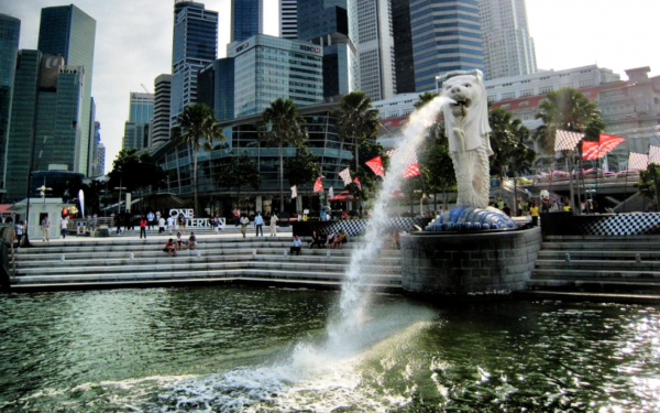 Фонтан Мерлион  в Сингапуре