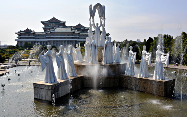 Фонтан в Пхеньяне
